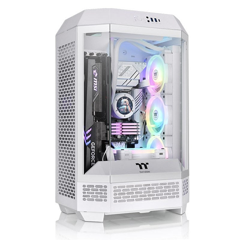 Thermaltake The Tower 300 M-ATX Micro Tower Gaming PC Case - Snow (2 PWM Fans Included) Thermaltake The Tower 300 M-ATX Micro Tower Gaming PC Case - Snow (2 PWM Fans Included)